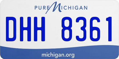 MI license plate DHH8361