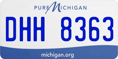 MI license plate DHH8363