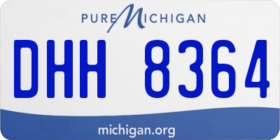 MI license plate DHH8364