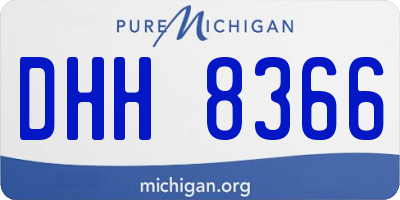 MI license plate DHH8366