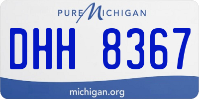 MI license plate DHH8367