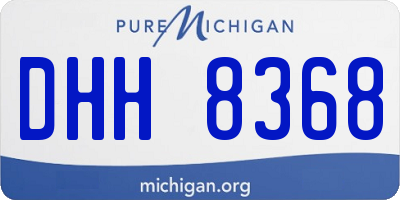 MI license plate DHH8368