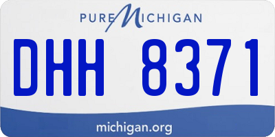 MI license plate DHH8371