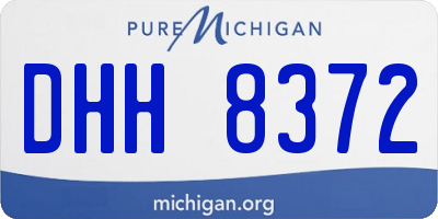 MI license plate DHH8372