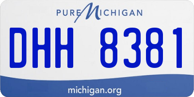 MI license plate DHH8381