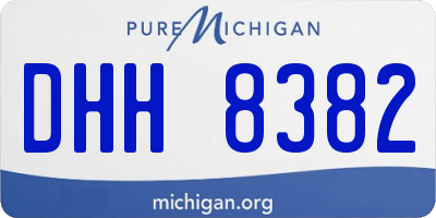 MI license plate DHH8382