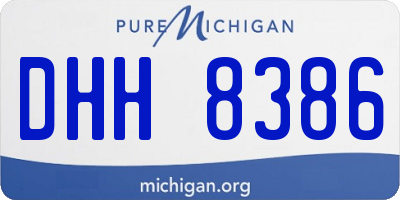 MI license plate DHH8386