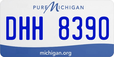 MI license plate DHH8390