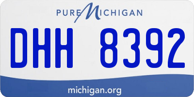 MI license plate DHH8392