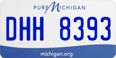 MI license plate DHH8393