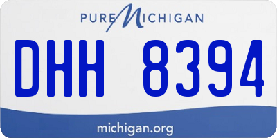 MI license plate DHH8394