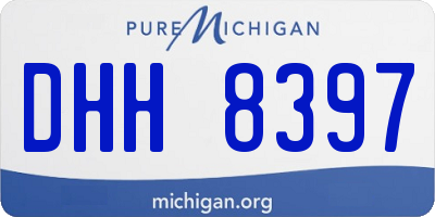 MI license plate DHH8397