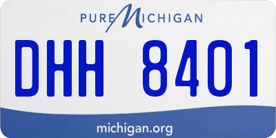 MI license plate DHH8401