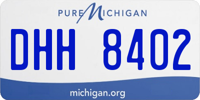 MI license plate DHH8402