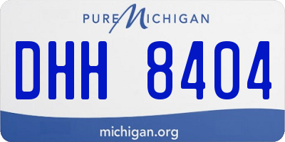 MI license plate DHH8404