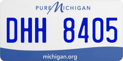 MI license plate DHH8405