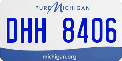 MI license plate DHH8406