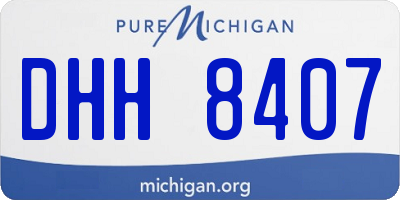 MI license plate DHH8407