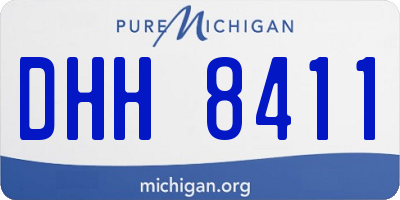 MI license plate DHH8411
