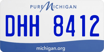 MI license plate DHH8412