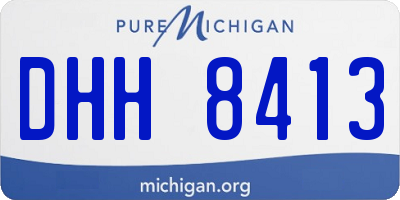 MI license plate DHH8413