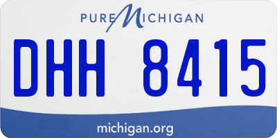 MI license plate DHH8415