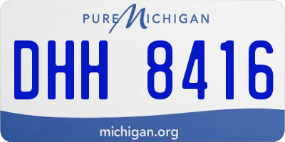 MI license plate DHH8416