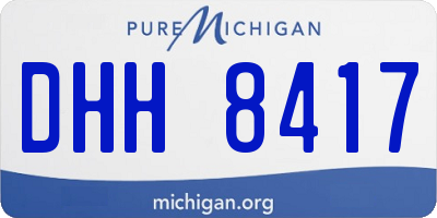 MI license plate DHH8417