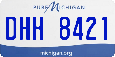 MI license plate DHH8421