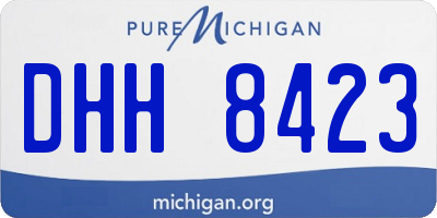 MI license plate DHH8423