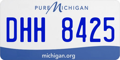 MI license plate DHH8425