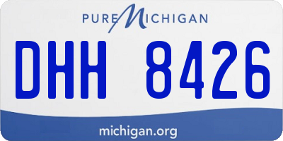 MI license plate DHH8426