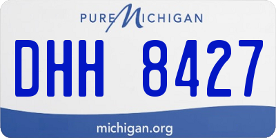 MI license plate DHH8427