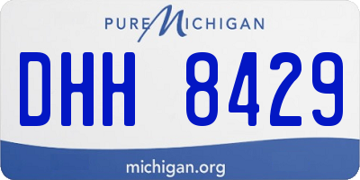 MI license plate DHH8429