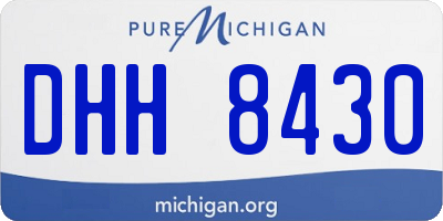 MI license plate DHH8430