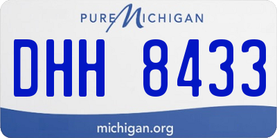 MI license plate DHH8433