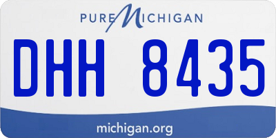 MI license plate DHH8435
