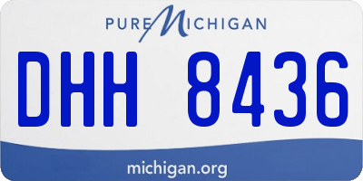 MI license plate DHH8436