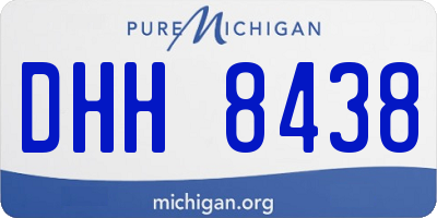MI license plate DHH8438
