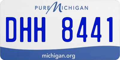 MI license plate DHH8441