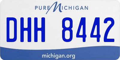 MI license plate DHH8442