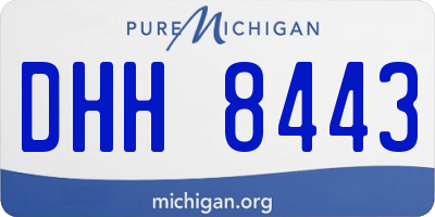 MI license plate DHH8443
