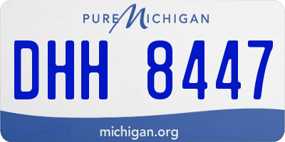 MI license plate DHH8447