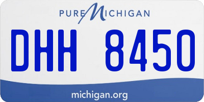 MI license plate DHH8450