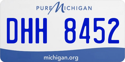 MI license plate DHH8452