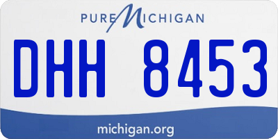 MI license plate DHH8453