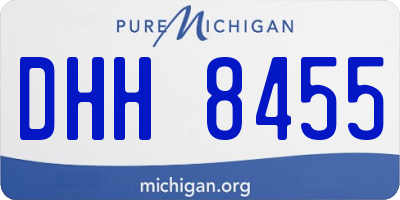 MI license plate DHH8455
