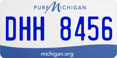 MI license plate DHH8456
