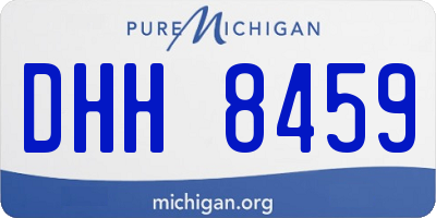 MI license plate DHH8459