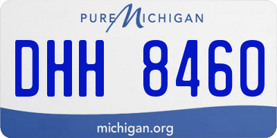MI license plate DHH8460